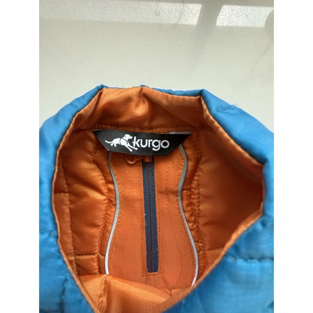 Kurgo Dog Coat Reversible Insulated Quilted Reflective Warm Winter Size S Small